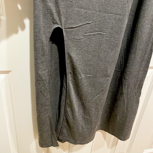 Skull & Roses Maxi Dress NEW Charcoal Gray - Picture 11 of 12